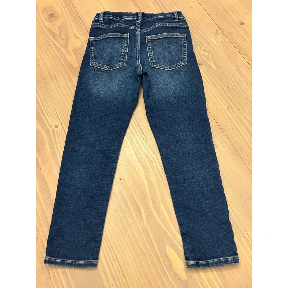 KK9 Crewcuts Girls Skinny Jeans Dark Wash Denim Adjustable Waist Size 8